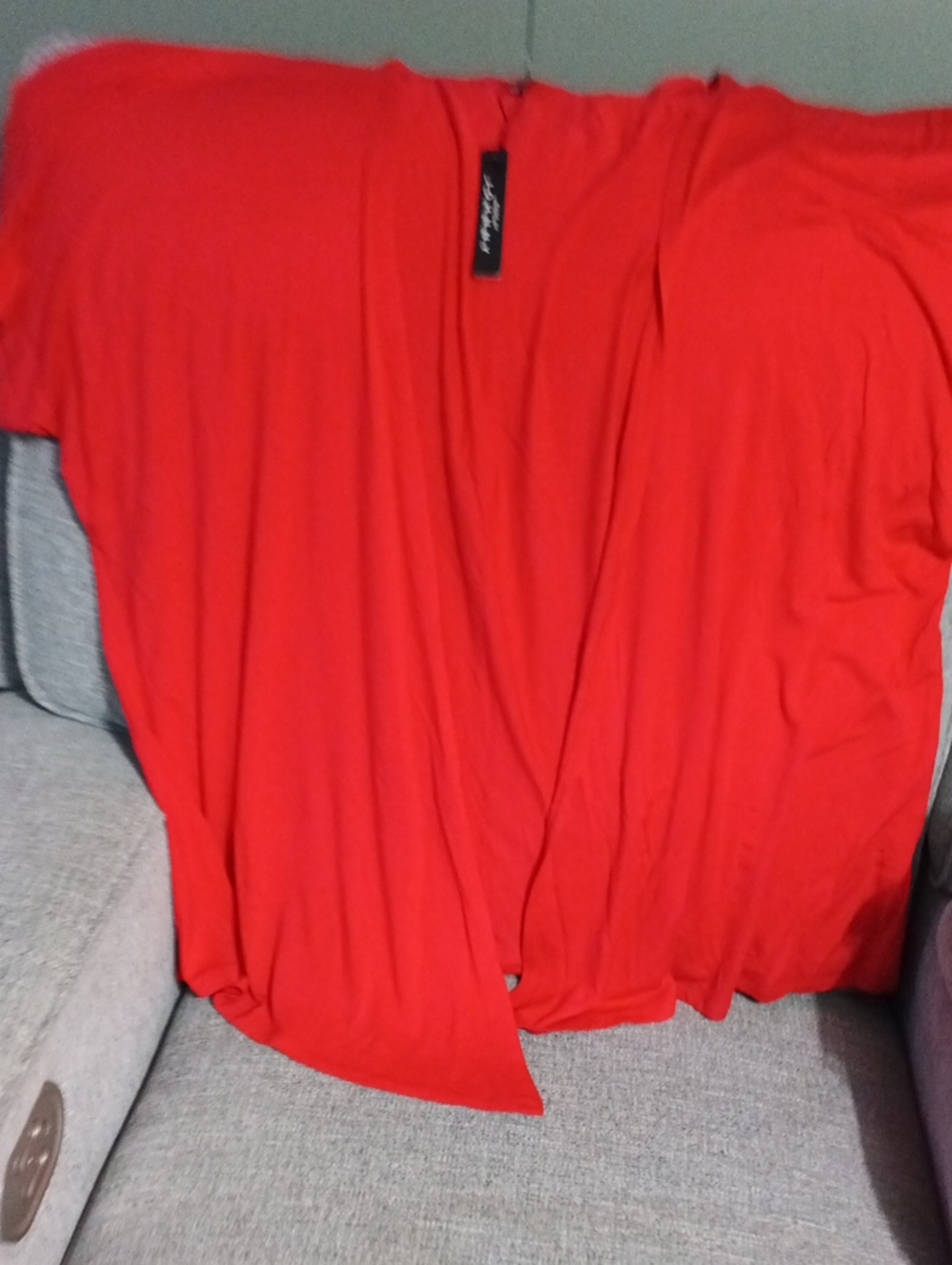 By Johnny Red Draped Cardigan